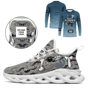 Personalized Special Combo for Father's Day, Custom Long-Sleeves and Shoes for Dad's Gift, Best Love Gift