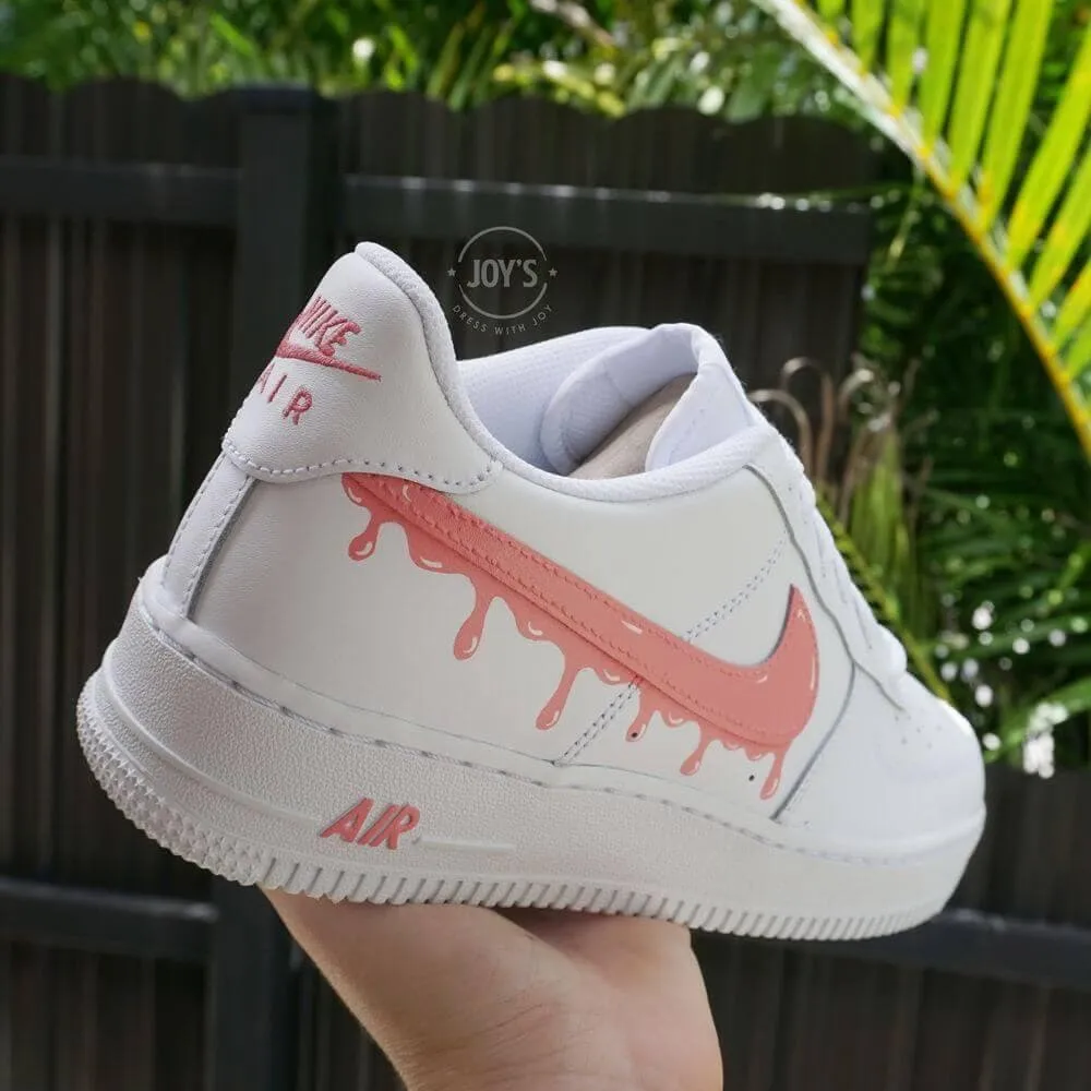 Pink Drip Custom Air Force 1