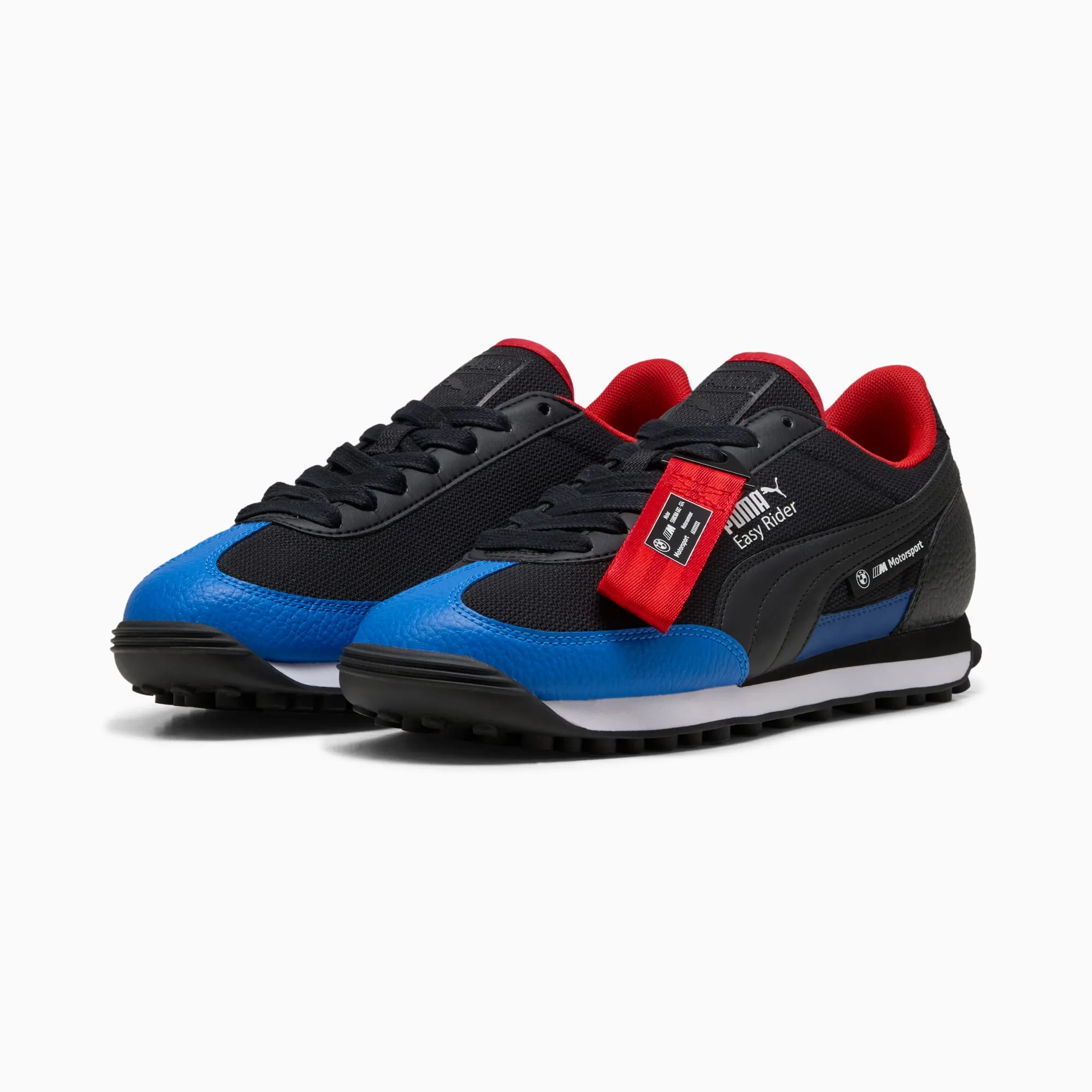 Puma Men's Bmw M Motorsport Easy Rider Shoes - Puma Black / Cool Cobalt