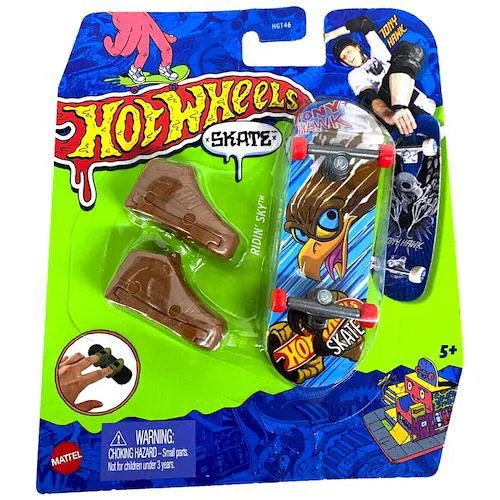 Ridin' Sky Hot Wheels Skate Fingerboard and Shoes