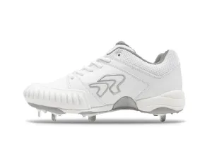 Ringor Flite Pitching Women's Metal Cleat WHITE