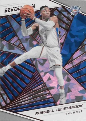 Russell Westbrook, New Year Cracked Ice, 2018-19 Panini Revolution Basketball NBA