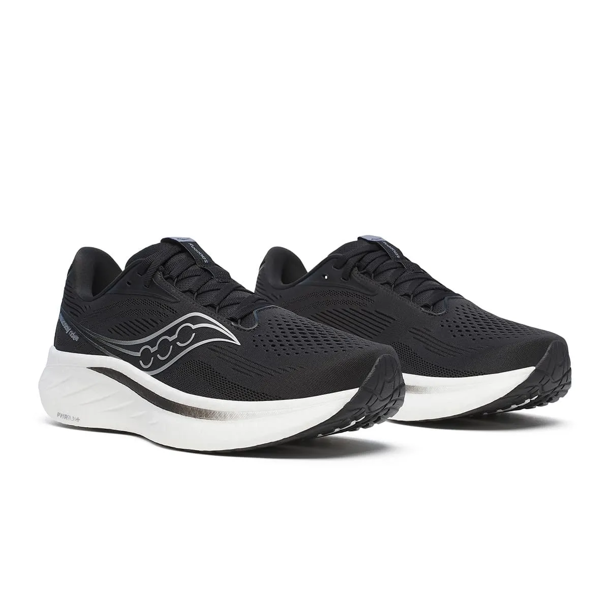 Saucony Ride 18 Mens | Black/white