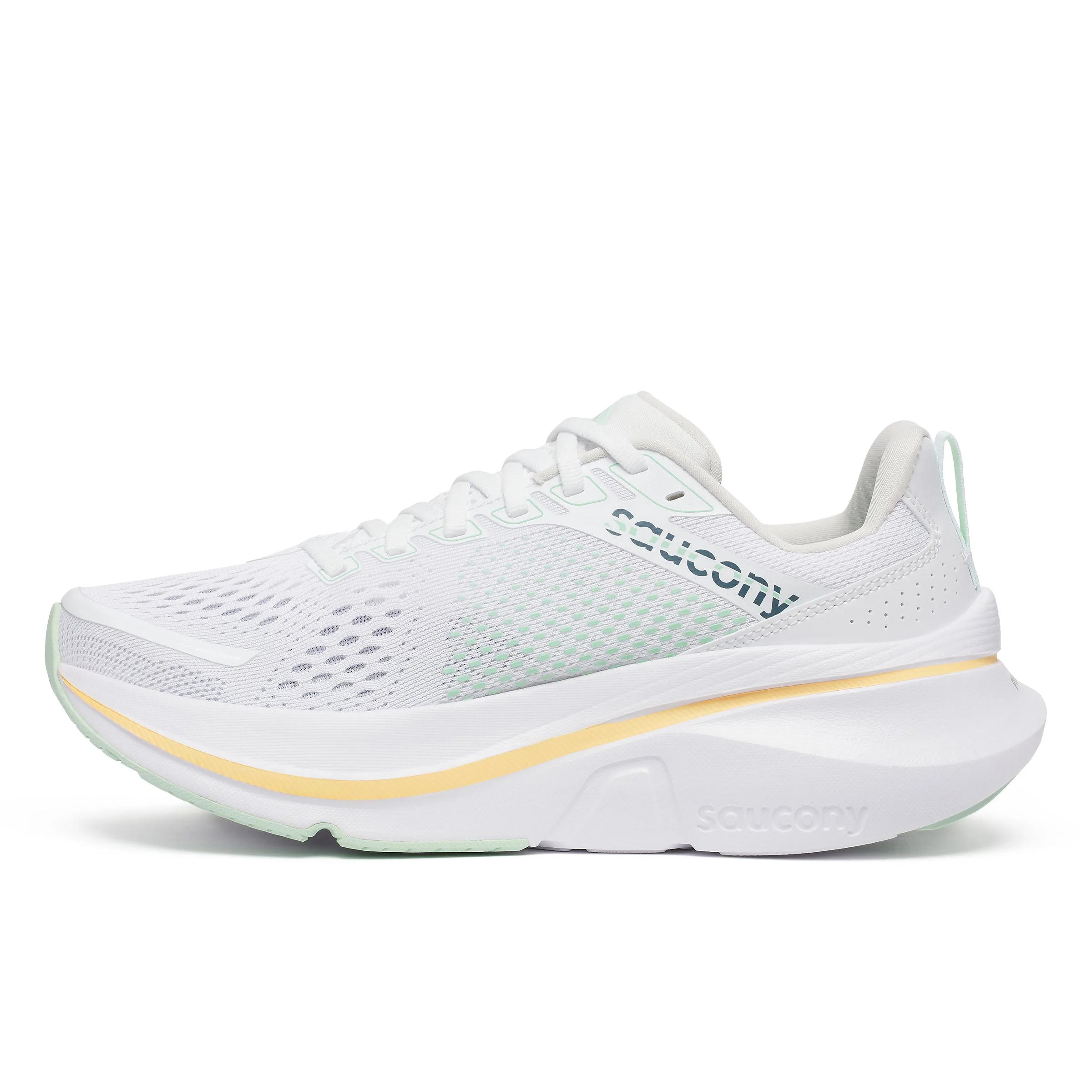 Saucony Women's Guide 17 Running Shoes White / Peel