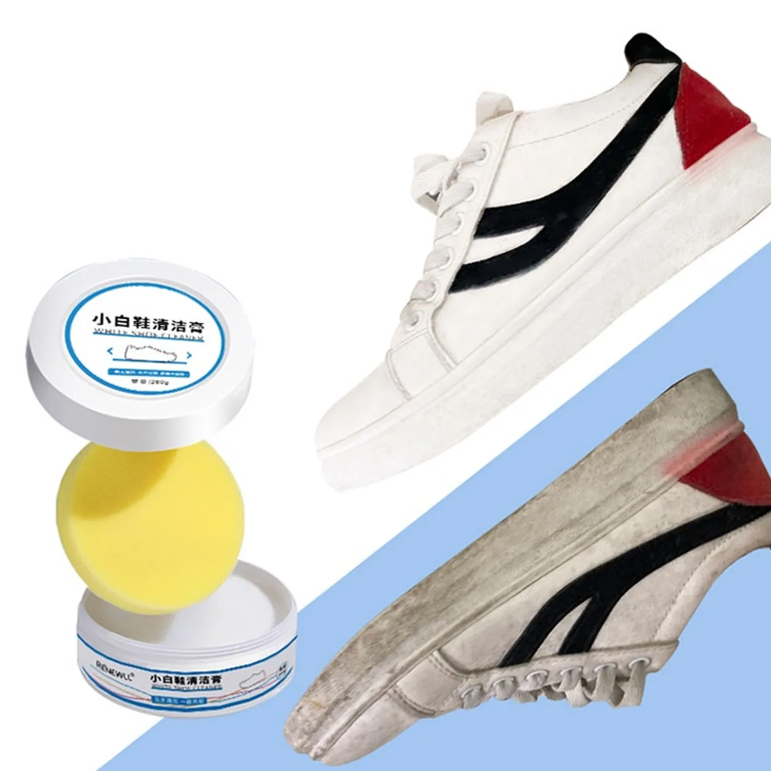 Shoe Stain Remover Cream - 260g Sneaker Cleaning Kit