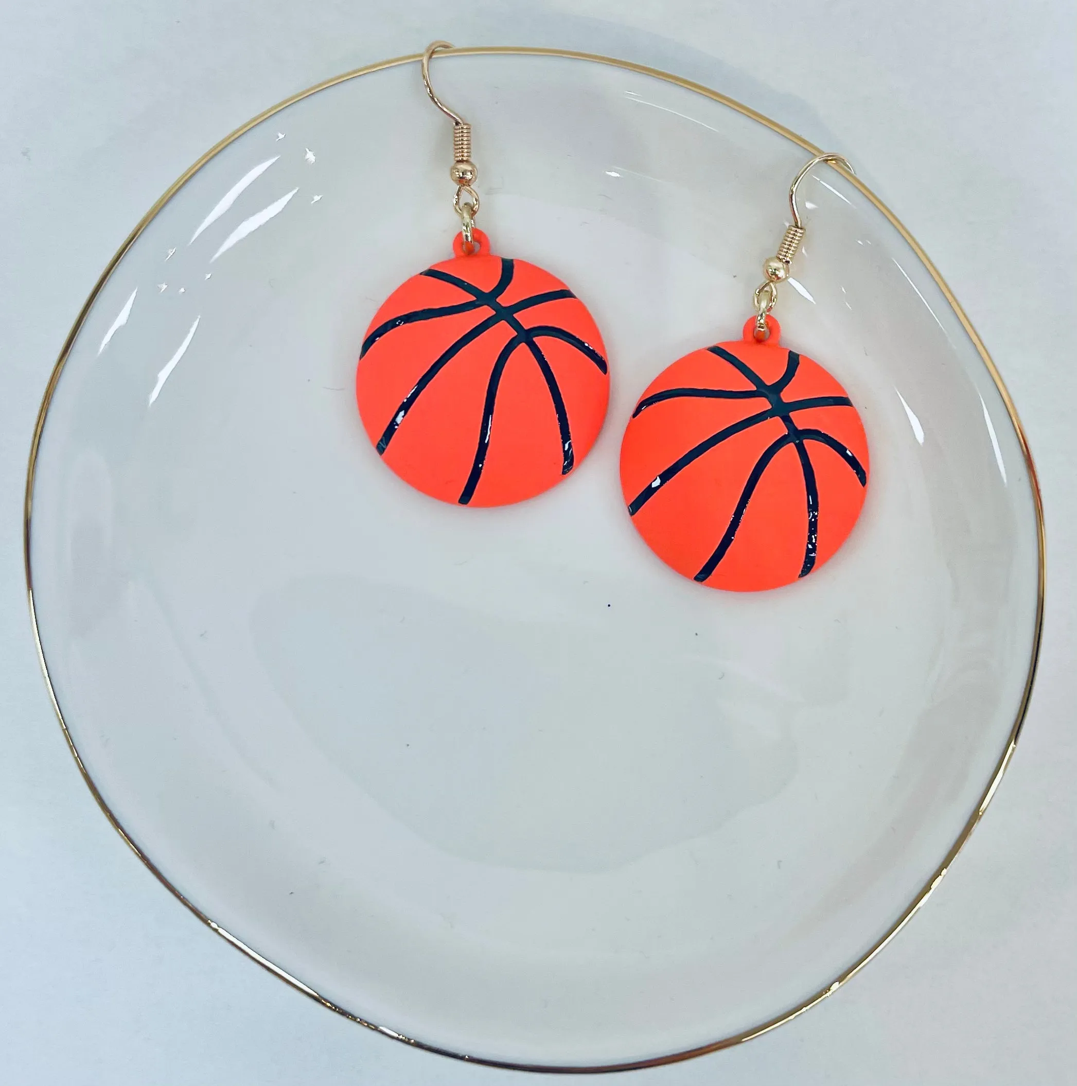 Simple Basketball Earring