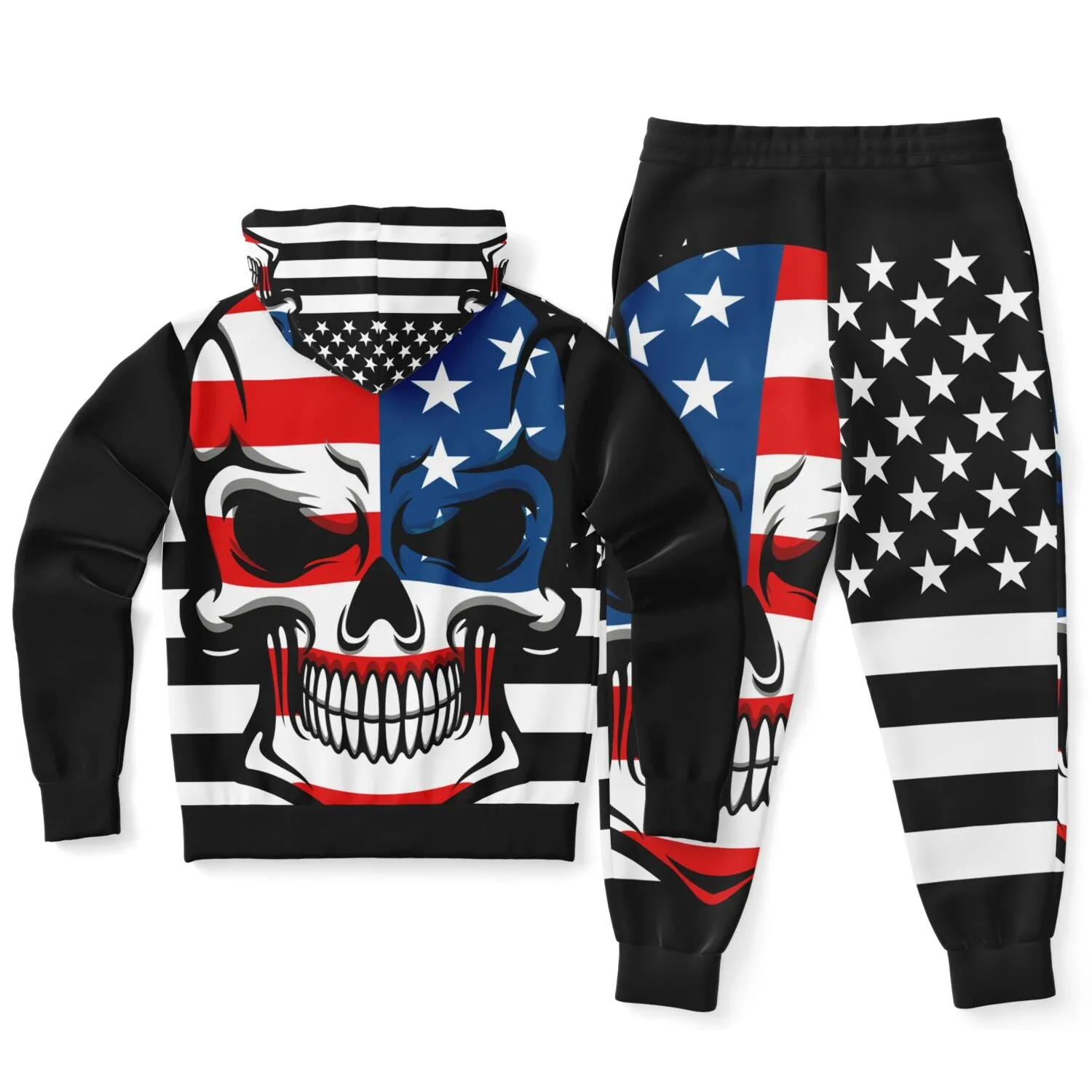 Skull Flag Men's Premium Fashion Ziphoodie & Jogger