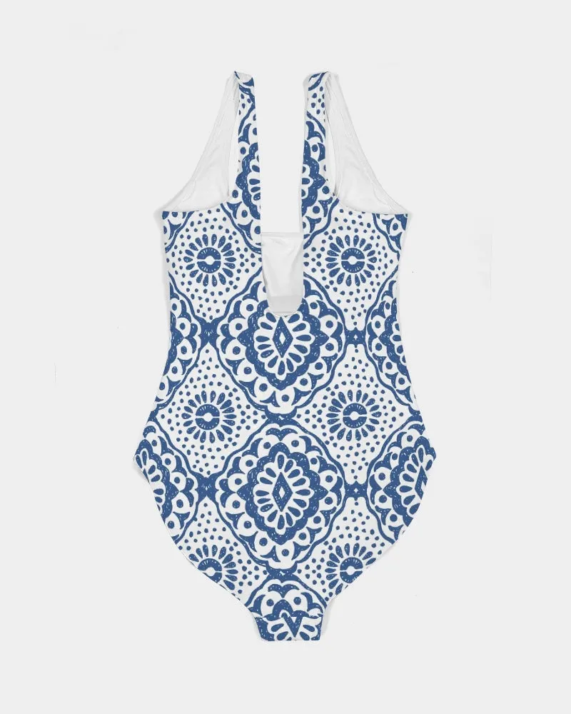 SMF Porcelain Collection Feminine One-Piece Swimsuit