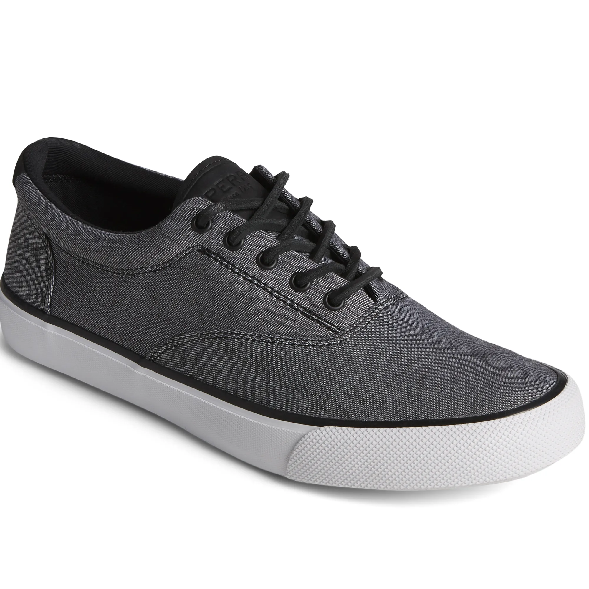 Sperry Men's Striper II CVO SeaCycled™  Twill Sneaker - Black (STS25196)