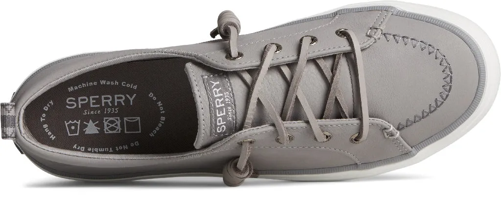 Sperry Womens Crest Vibe Washable Leather Sneakers