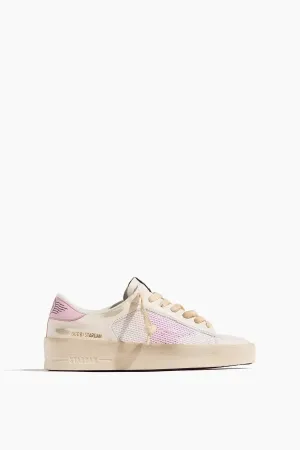 Stardan Sneaker in White/Orchid Pink