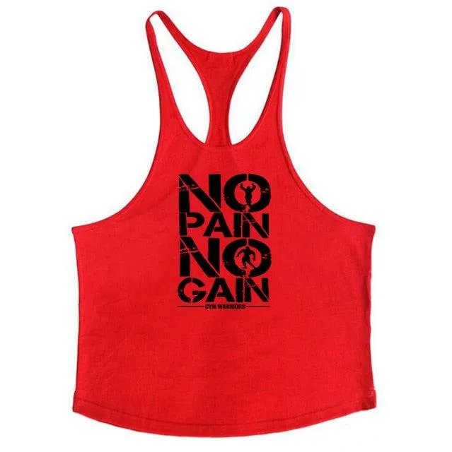 Stringer Tank Tops - Men's Sportswear Vest - Fitness Clothing Sleeveless Shirts (TM7)