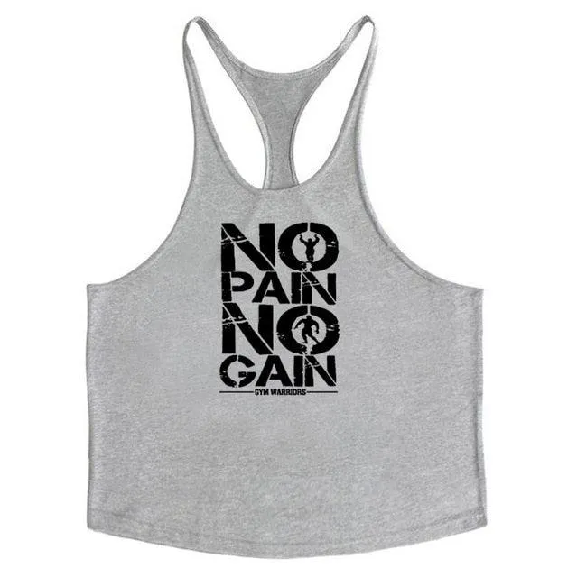 Stringer Tank Tops - Men's Sportswear Vest - Fitness Clothing Sleeveless Shirts (TM7)