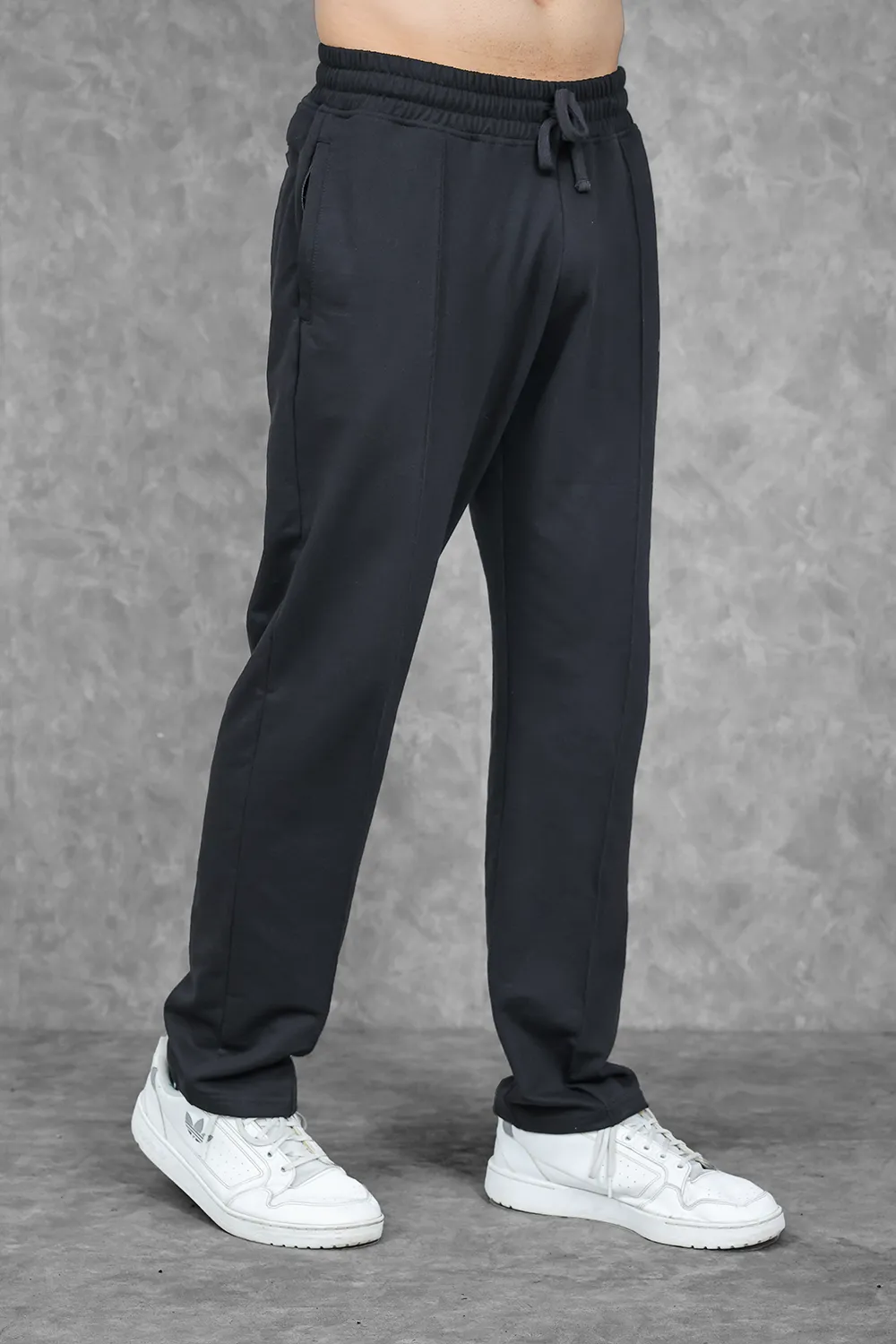 Studio Straight Fit Jogger- Charcoal Black