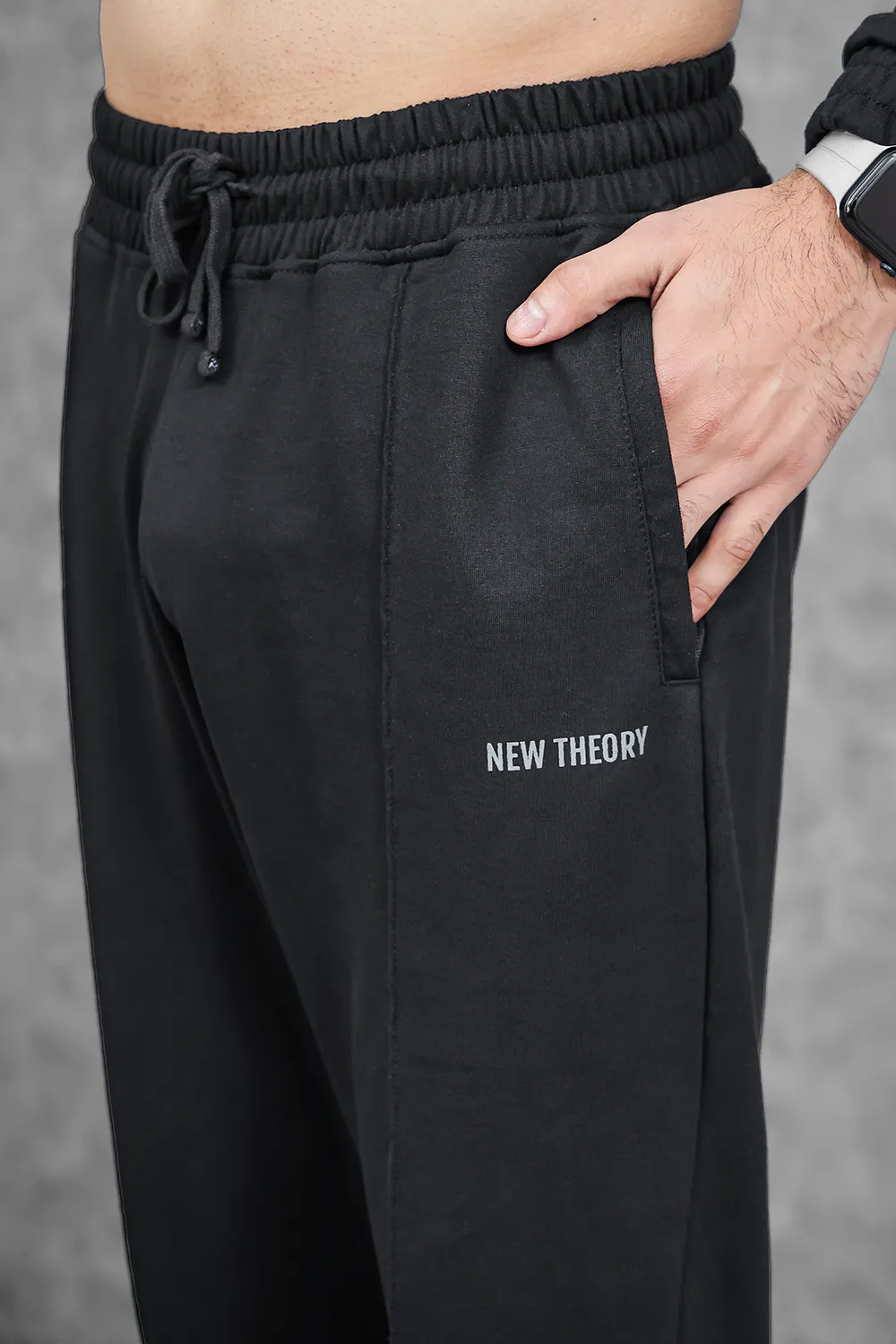 Studio Straight Fit Jogger- Charcoal Black