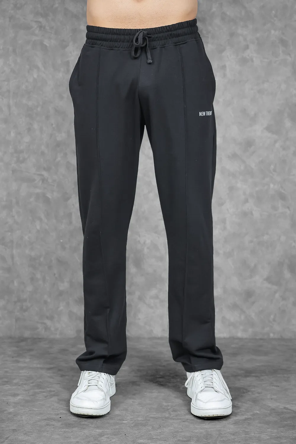 Studio Straight Fit Jogger- Charcoal Black