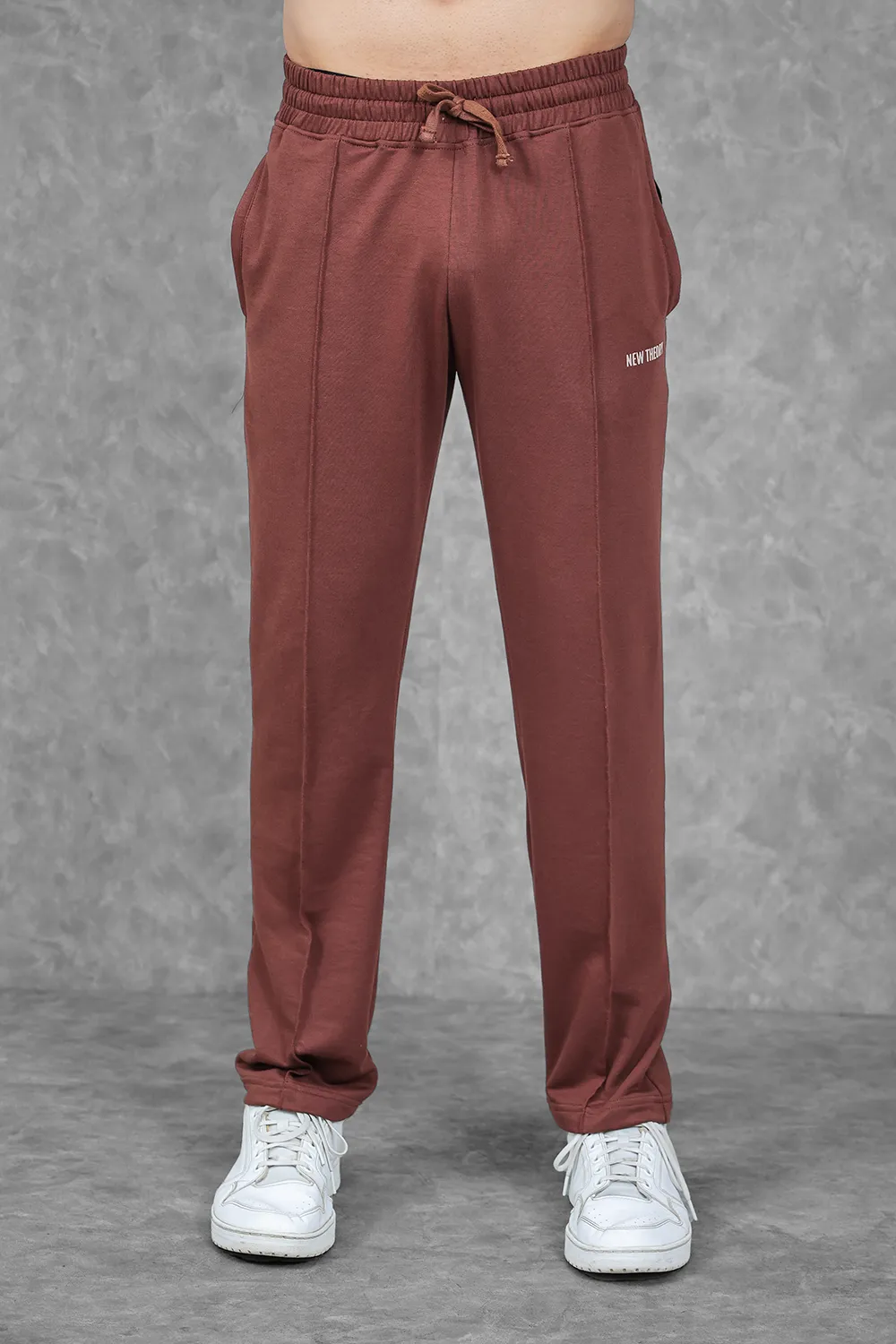 Studio Straight Fit Jogger- Chocolate Brown