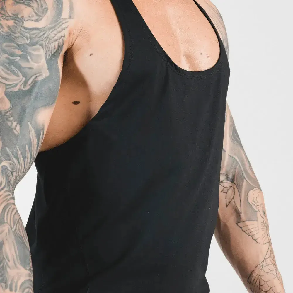 Summer Y Back Gym Stringer Tank Top Men Cotton Clothing Bodybuilding