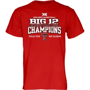 Texas Tech Red Raiders 2019 BIG 12 Basketball Champions WRECK 'EM TECH T-Shirt