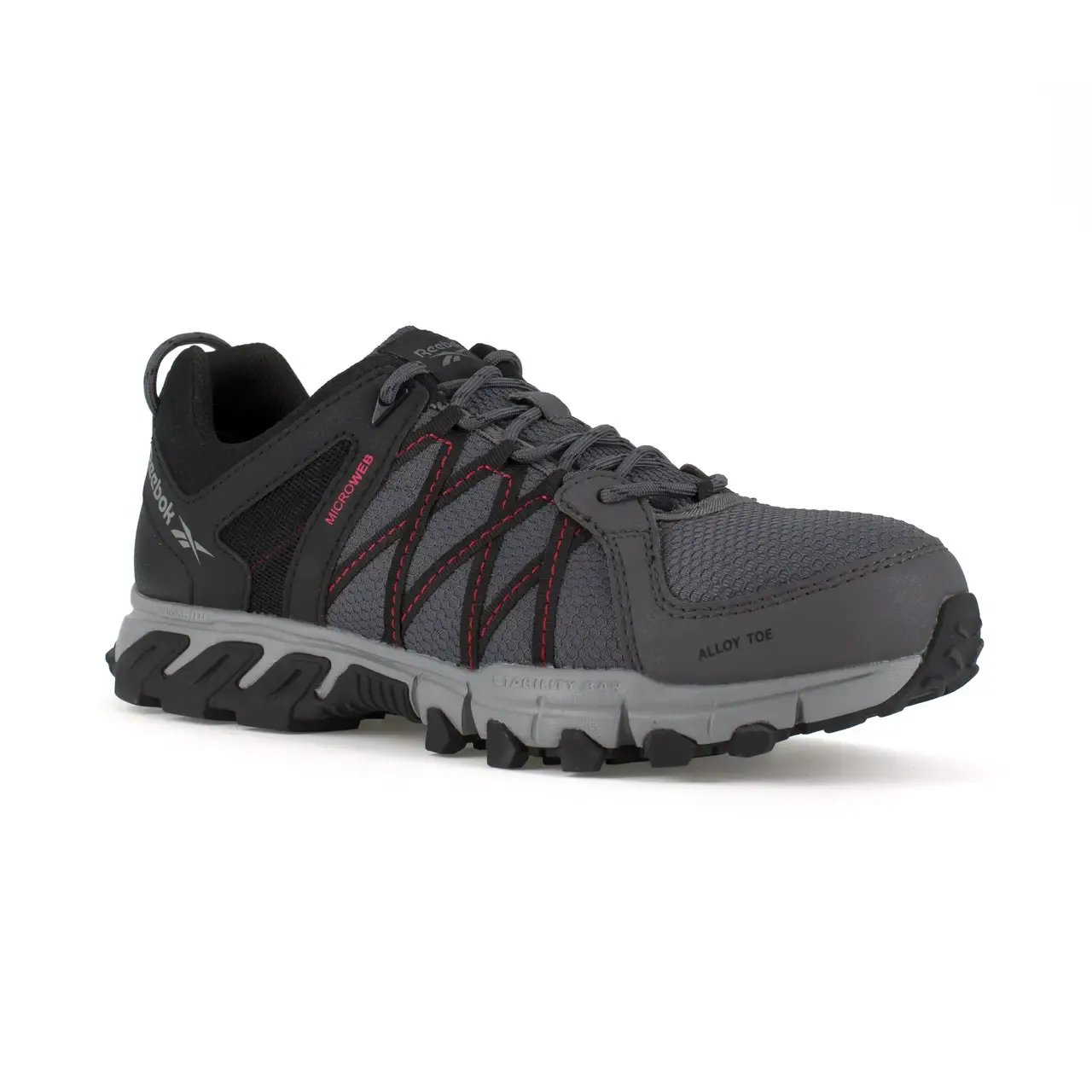 Trailgrip Alloy-Toe Athletic Work Shoe Grey/Black