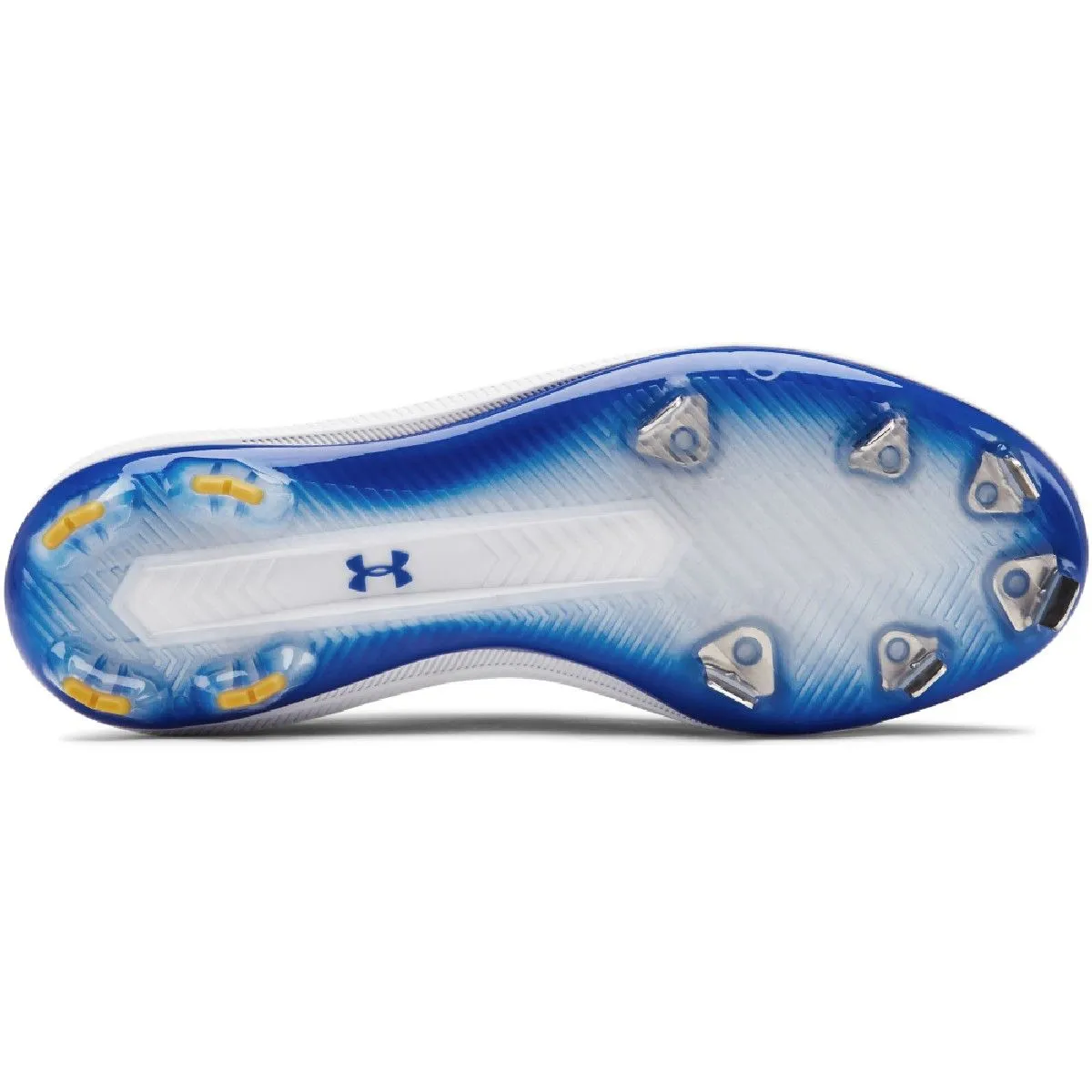 Under Armour Bryce Harper 4 Low Men's Metal Baseball Cleats (White/Royal)