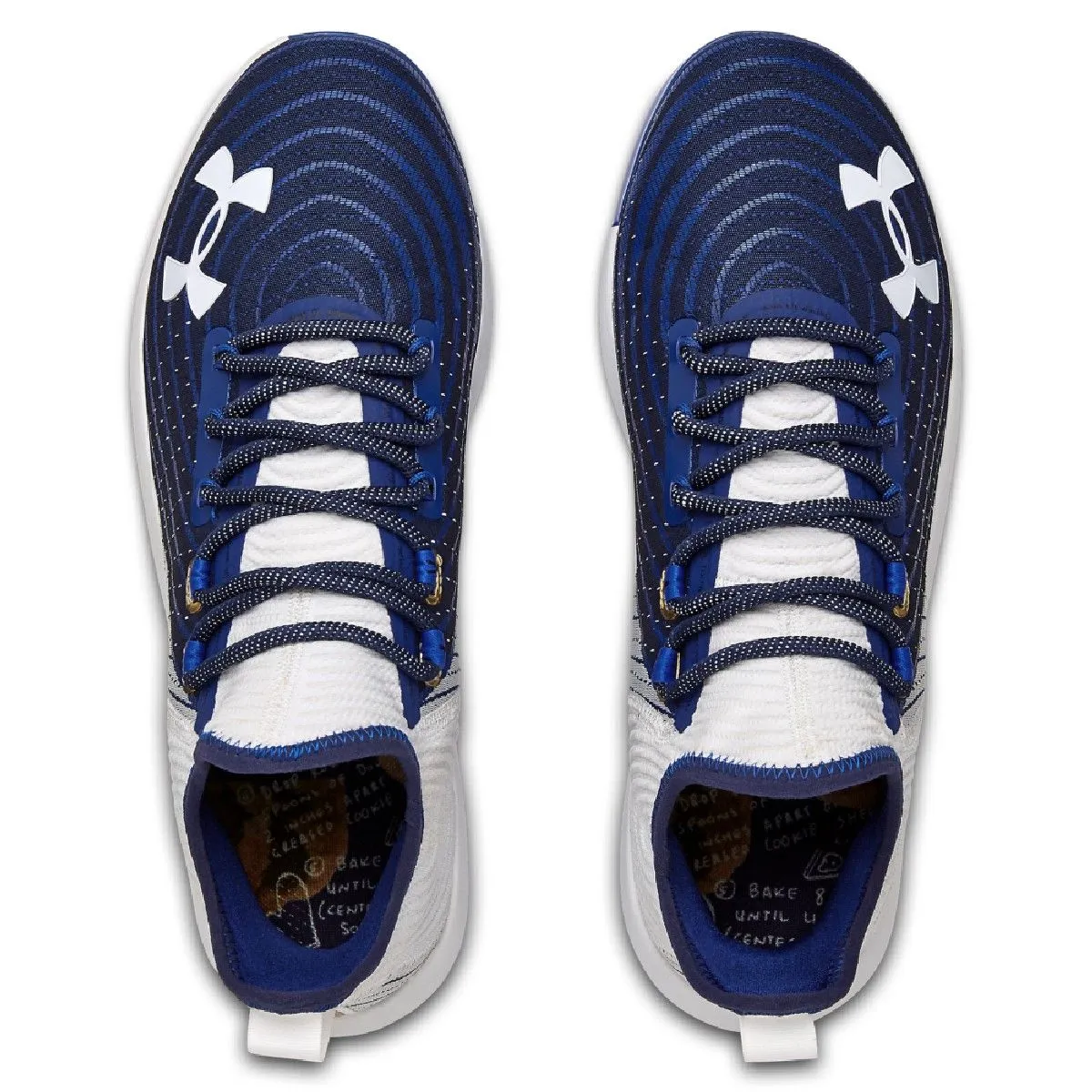 Under Armour Bryce Harper 4 Low Men's Metal Baseball Cleats (White/Royal)