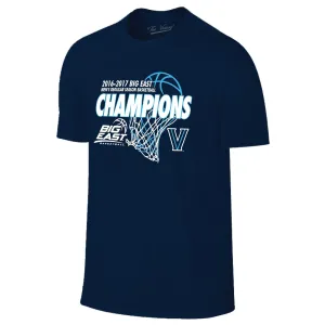 Villanova Wildcats 2016-17 Big East Season Basketball Champs Locker Room T-Shirt