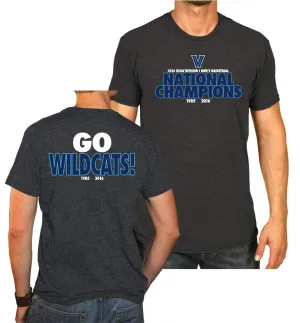 Villanova Wildcats 2016 National Champions Basketball Go Wildcats Gray T-Shirt