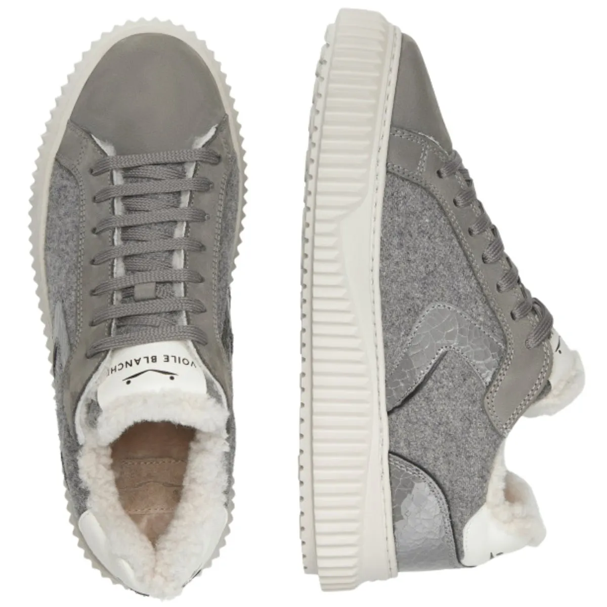 Voile Blanche Women's Lipari Fur Nubuck/Felt Charcoal Grey