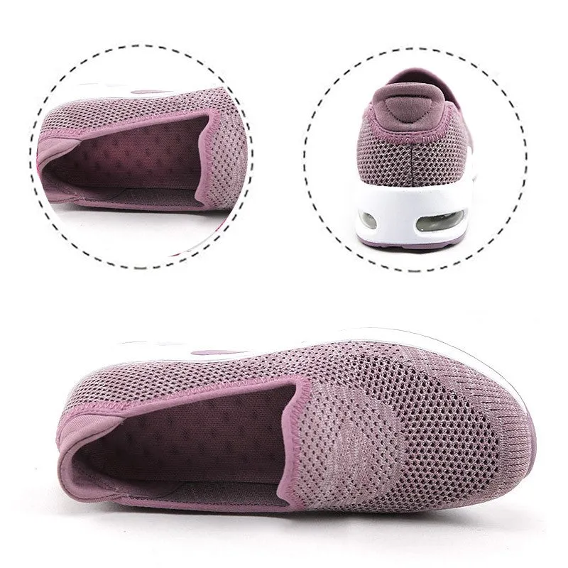 Women's air-cushion breathable leisure heel slippers