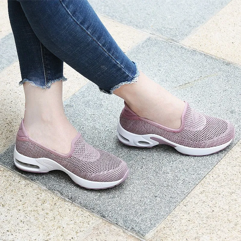 Women's air-cushion breathable leisure heel slippers