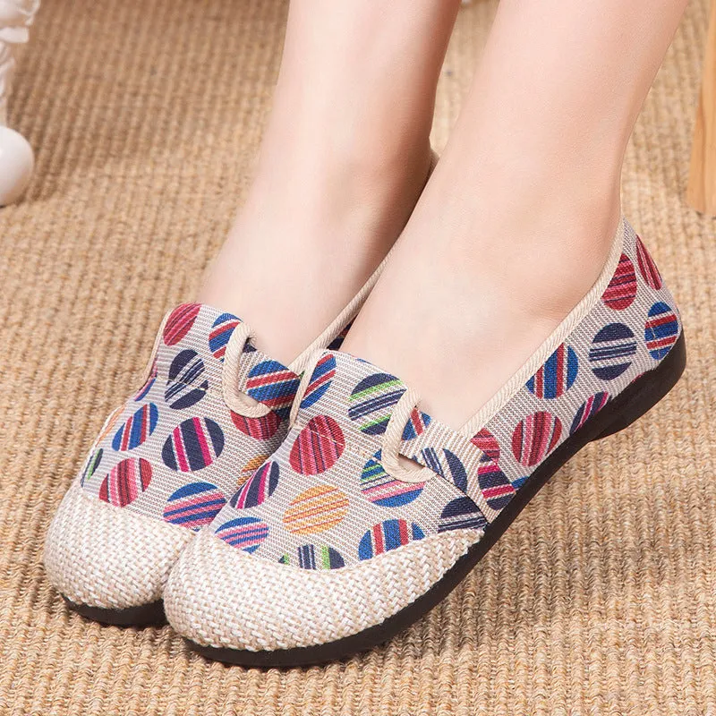 Women's Distribution Ethnic Style Old Beijing Cloth Woven Canvas Shoes