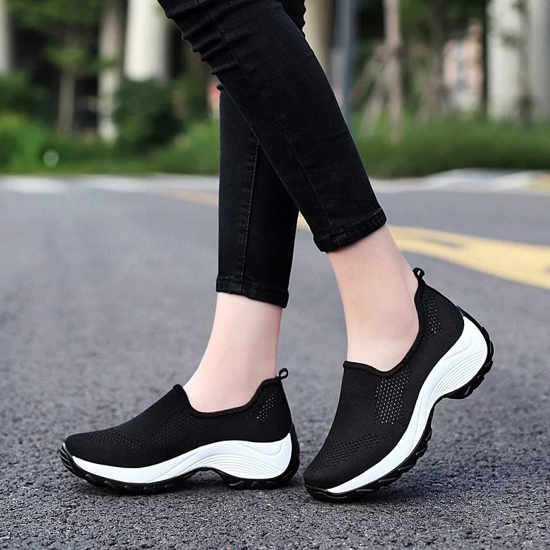 Women's Thick-heels Slip-on Casual Shoes