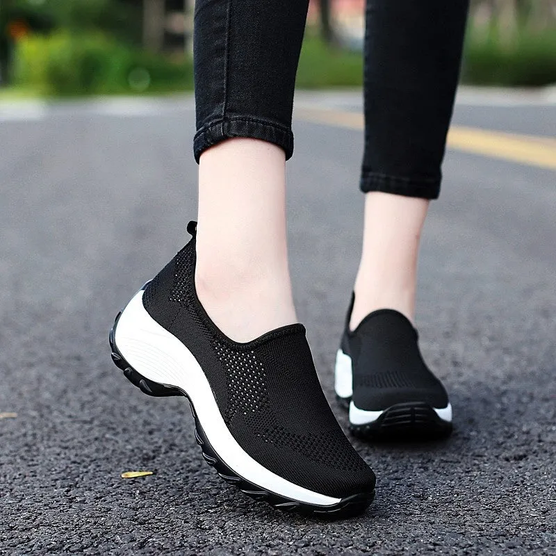 Women's Thick-heels Slip-on Casual Shoes