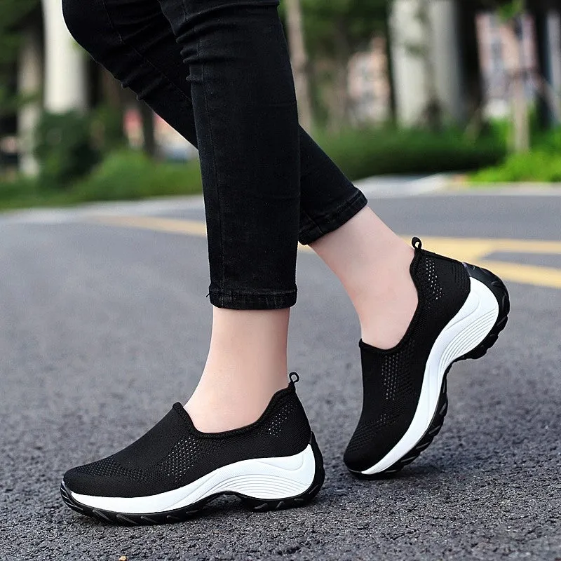 Women's Thick-heels Slip-on Casual Shoes