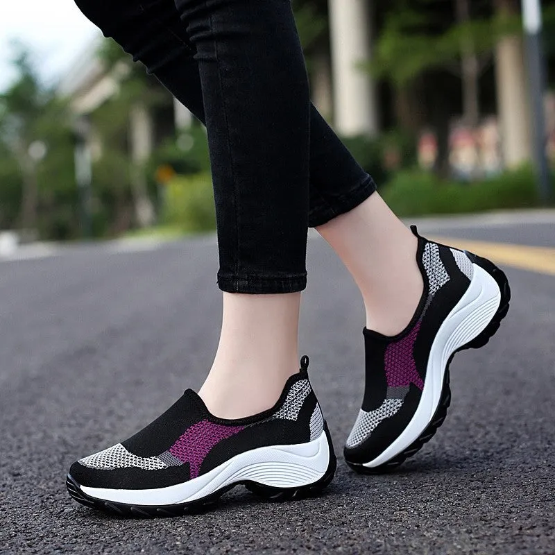 Women's Thick-heels Slip-on Casual Shoes