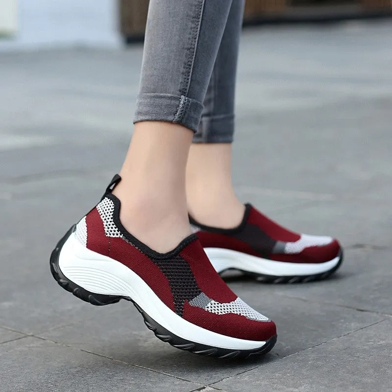 Women's Thick-heels Slip-on Casual Shoes