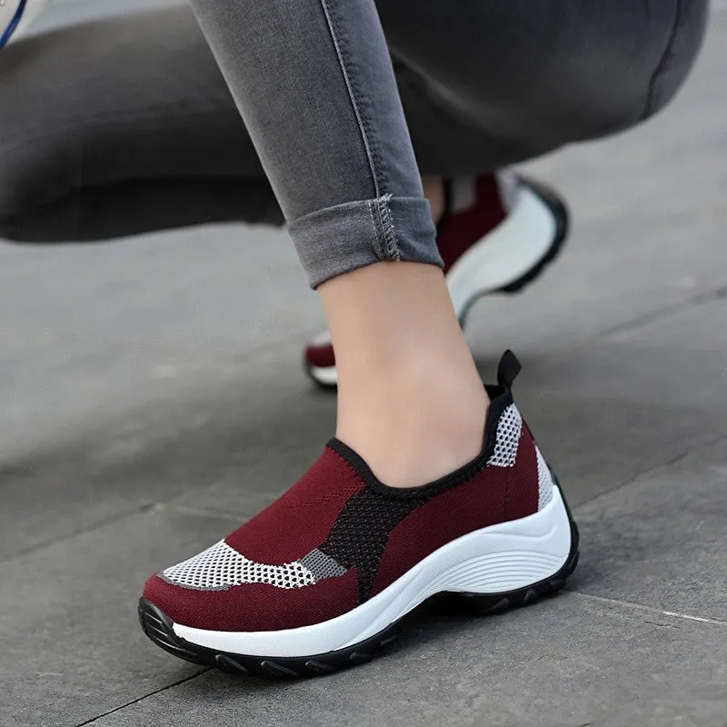 Women's Thick-heels Slip-on Casual Shoes