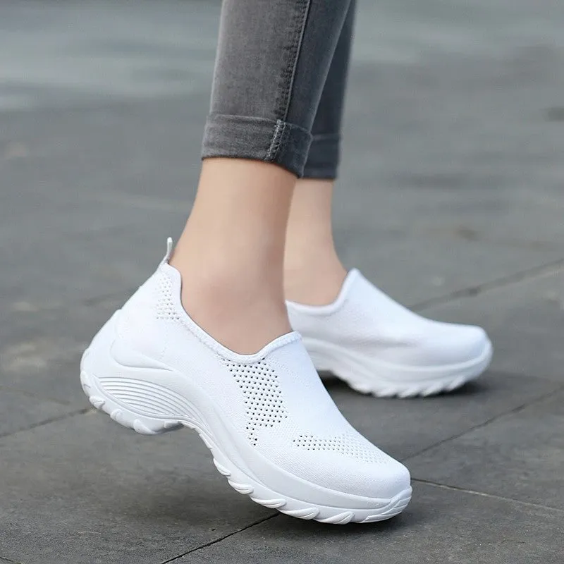 Women's Thick-heels Slip-on Casual Shoes