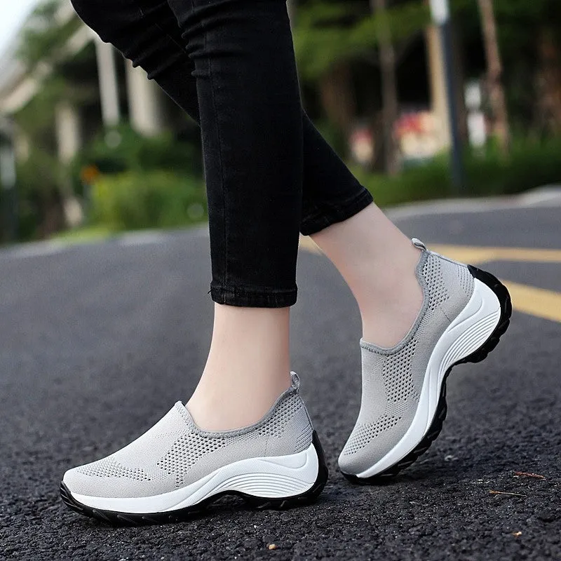 Women's Thick-heels Slip-on Casual Shoes