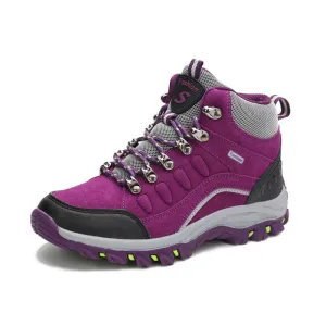 Women's winter fashion anti-skid thermal outdoor hiking sneakers