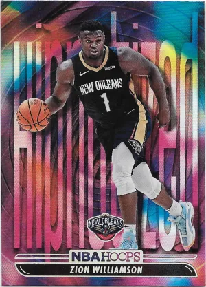 Zion Williamson, #4, Hypnotized, 2021-22 Panini Hoops Basketball NBA